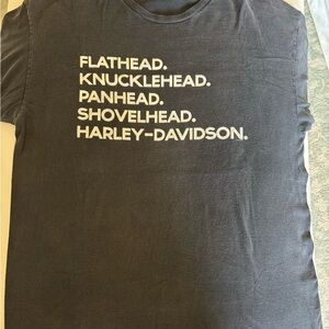Harley-Davidson Black Text Tee